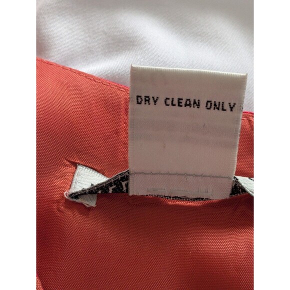 Jillian Jones Vtg Dress Women 16 Orange PurplePink 100% Silk Stripe Sheath Sleek - Picture 12 of 14